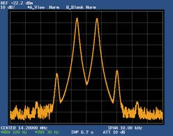 A quality signal as recorded on a Yaesu 1000MP transceiver.